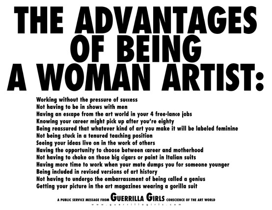 The-advantages-of-woman-artist.-Guerrilla-Girls
